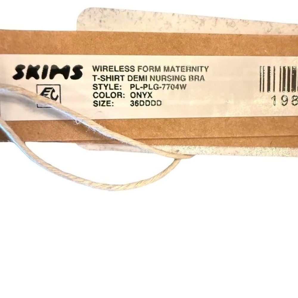 Skims Wireless Form Maternity Tshirt Demi Nursing Bra Black 36DDDD PL-PLG-7704W - Picture 5 of 5